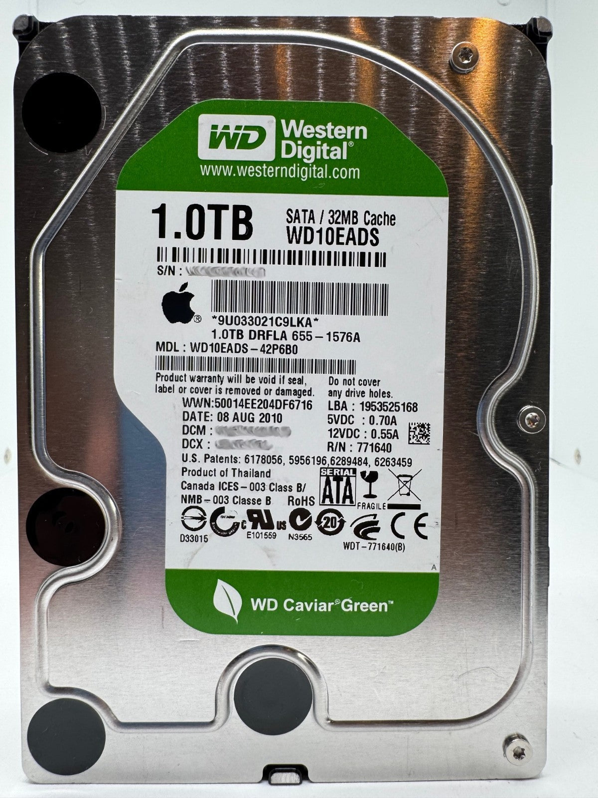 Western Digital Apple WD10EADS - WD Green 1TB Festplatte 5400RPM SATA - 1 TB