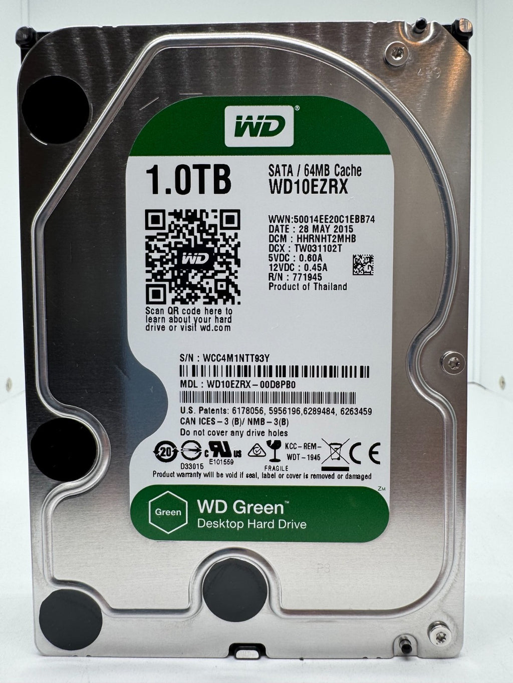 Western Digital WD10EZRX - WD Green 1TB Festplatte 5400RPM SATA 3 -1 TB
