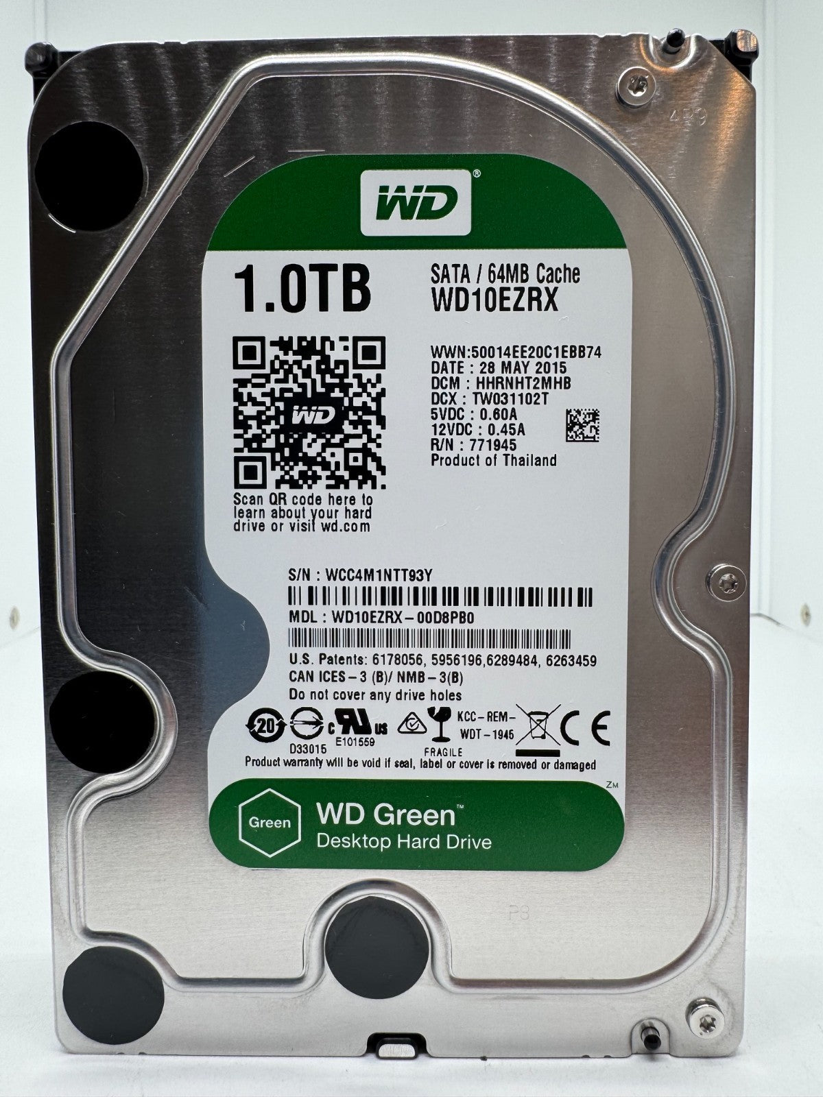 Western Digital WD10EZRX - WD Green 1TB Festplatte 5400RPM SATA 3 -1 TB
