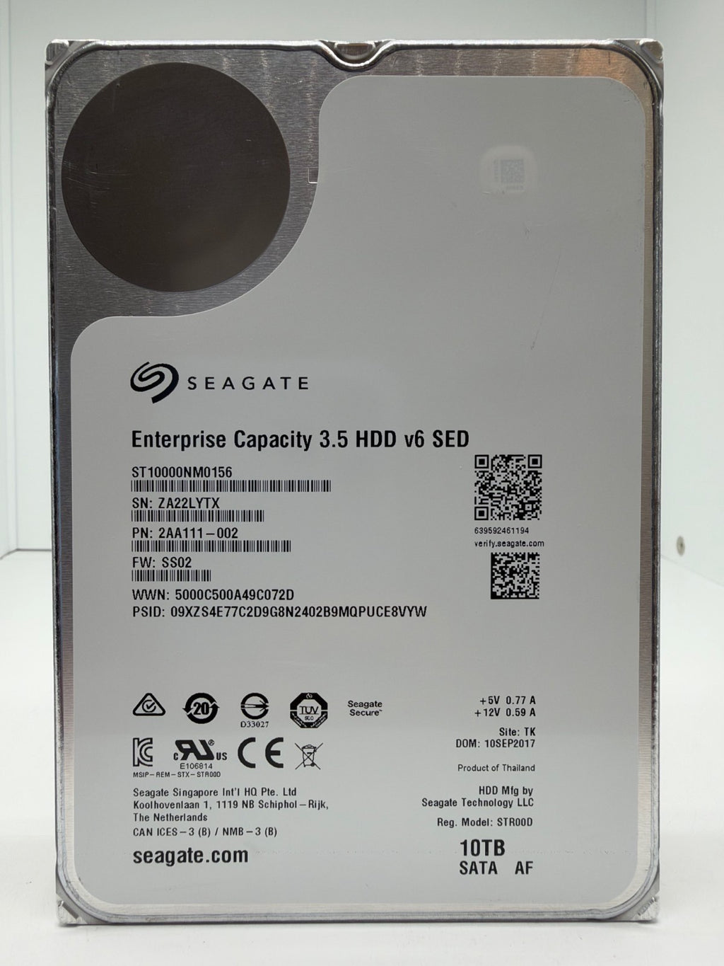 Seagate Enterprise Capacity (Exos X10) 10TB interne Festplatte ST10000NM0156 YTX