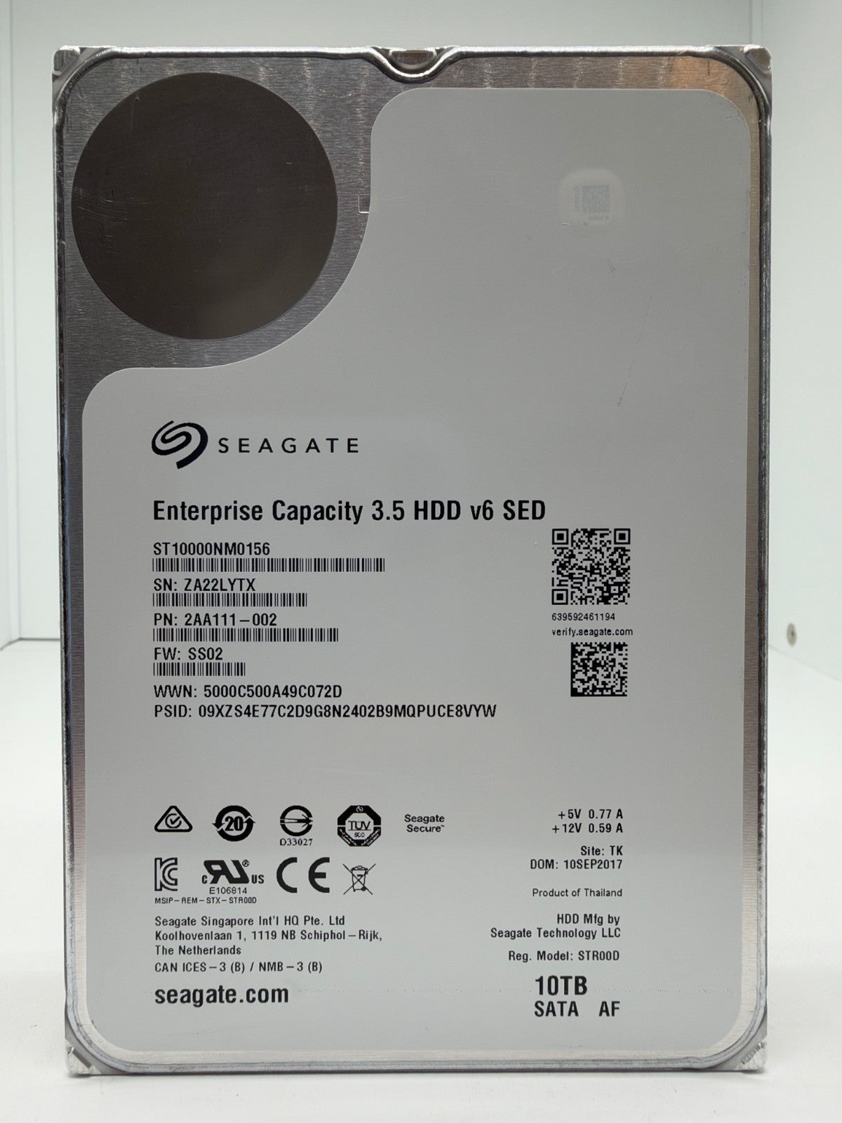 Seagate Enterprise Capacity (Exos X10) 10TB interne Festplatte ST10000NM0156 YTX