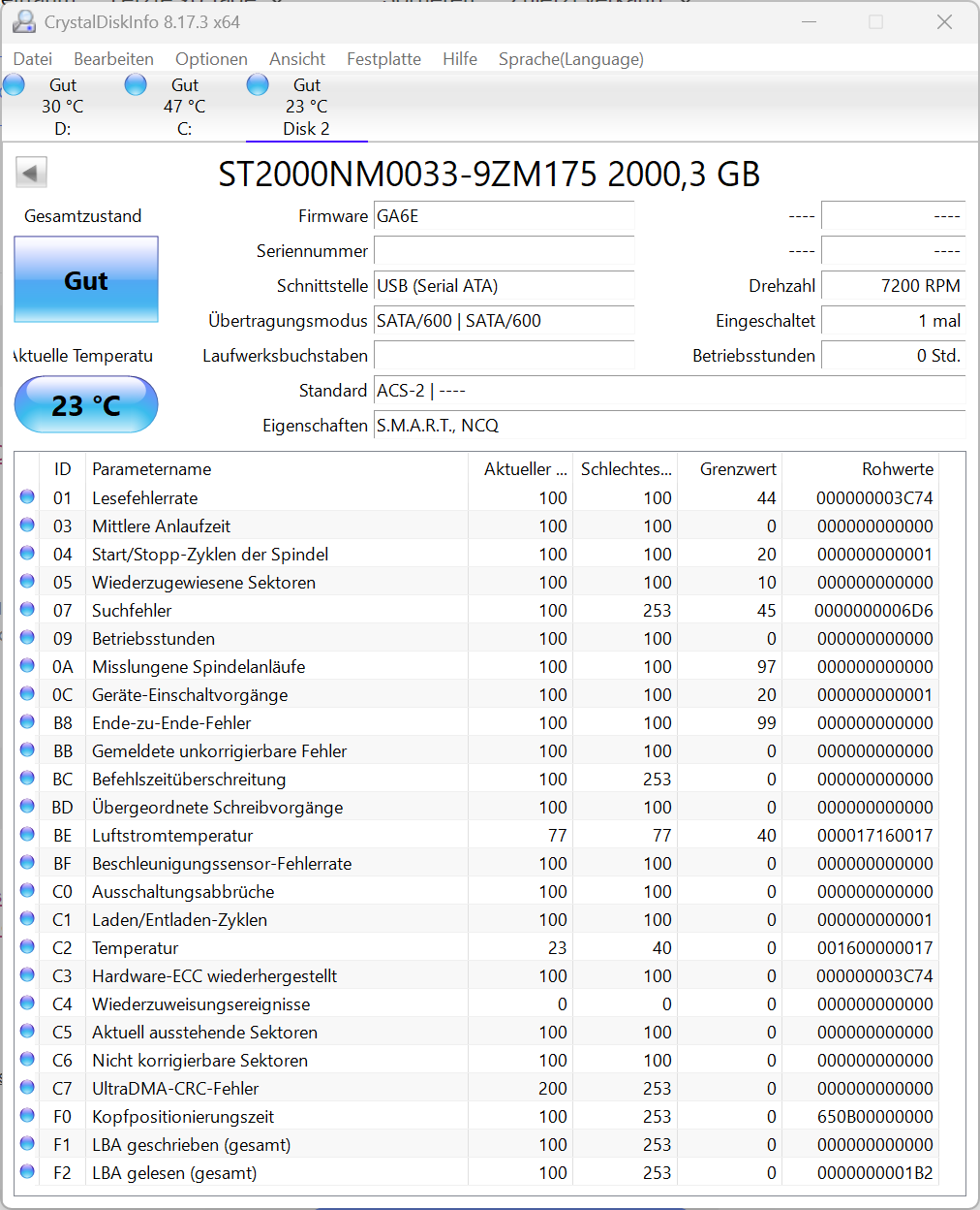 Dell Seagate Constellation ES.3 2TB Interne Festplatte ST2000NM0033 3,5" SATA3