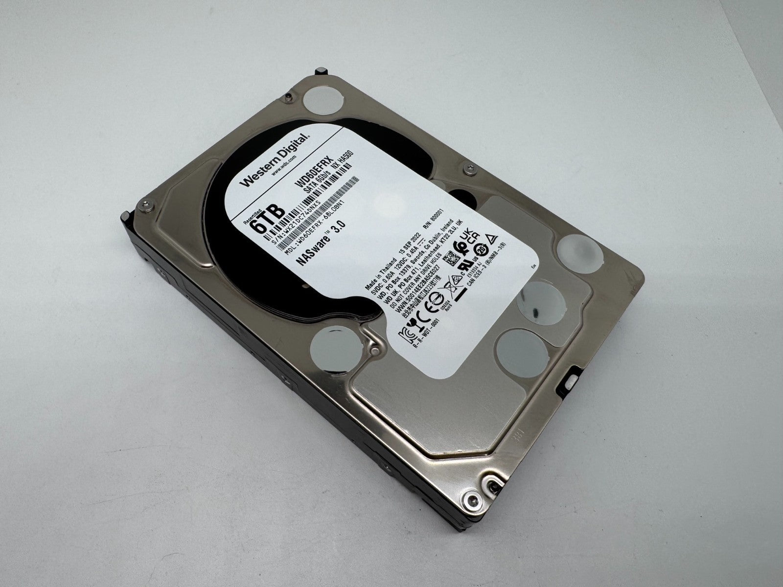 Western Digital WD RED WD60EFRX 68L0BN1 6TB interne Festplatte 5400 RPM SATA3