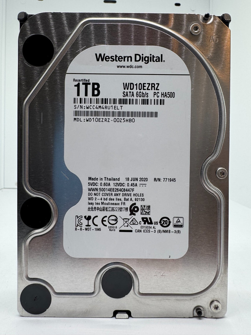 Western Digital WD10EZRZ 00Z5HB0 - WD Blue 1TB Festplatte 5400RPM SATA 3 -1 TB