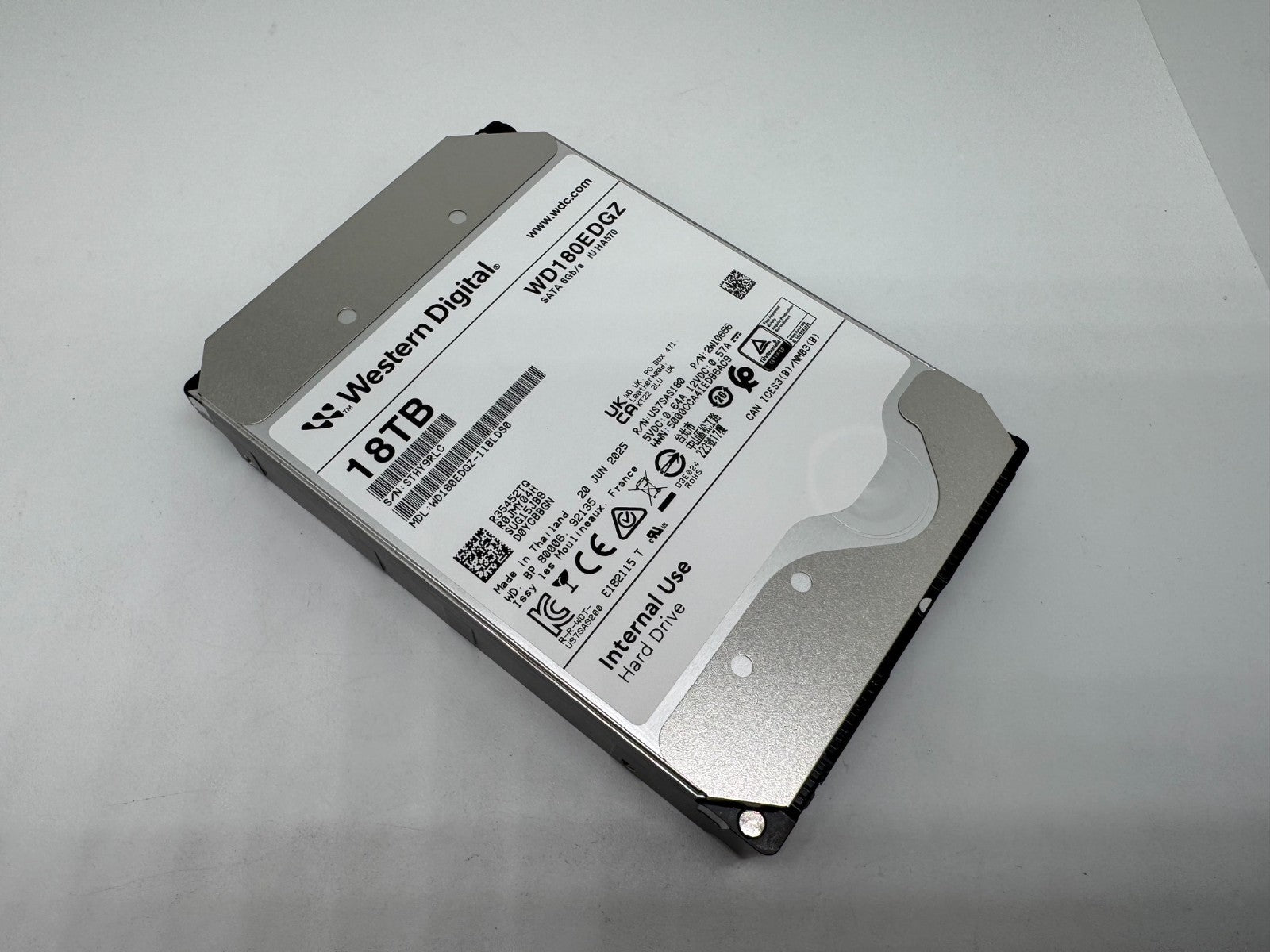 Western Digital WD180EDGZ interne Festplatte 18TB 7200upm SATA3 HDD 3,5" -9RLC