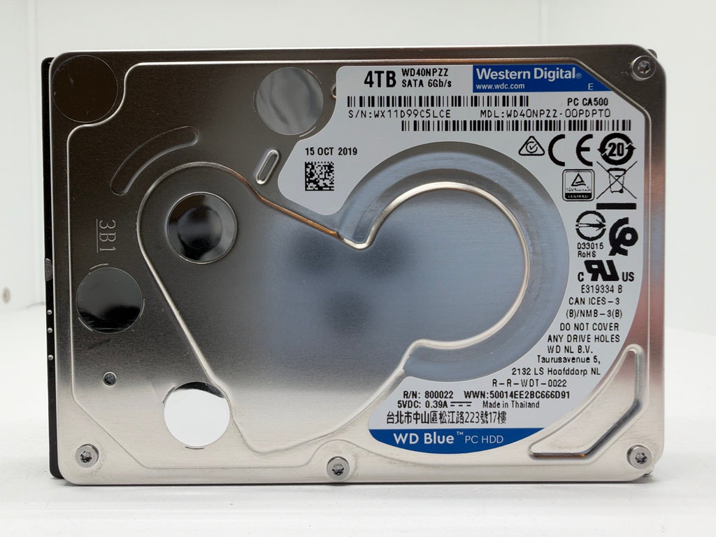 Western Digital WD40NPZZ - WD Blue 4TB 2,5 Zoll Festplatte 5400RPM SATA3 15mm