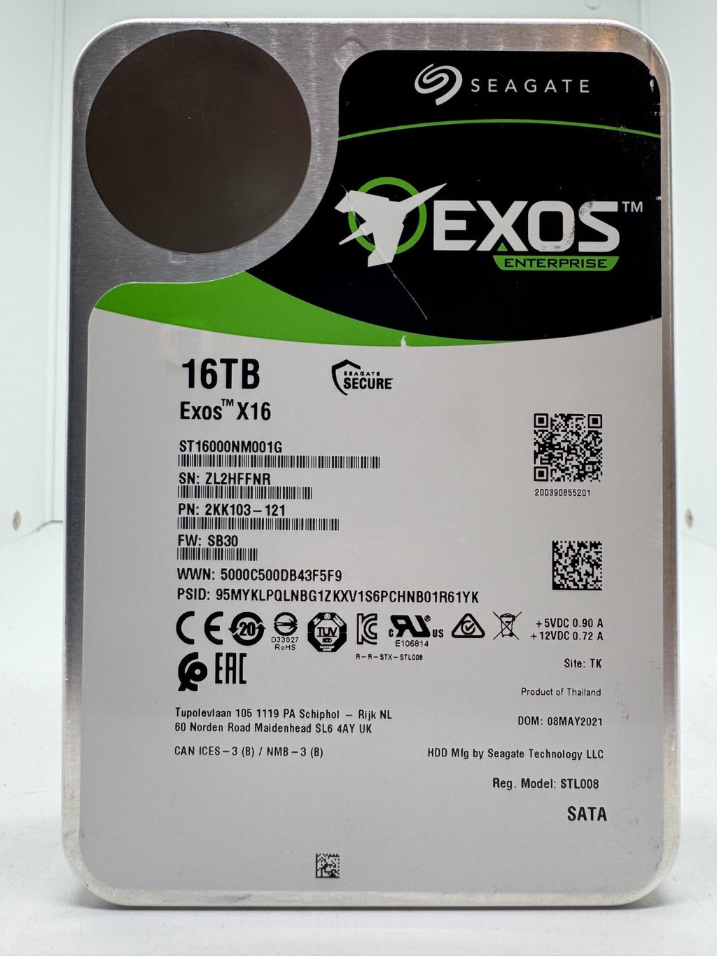 Seagate Exos X16 16TB interne Festplatte ST16000NM001G 3,5 Zoll SATA3 -FNR