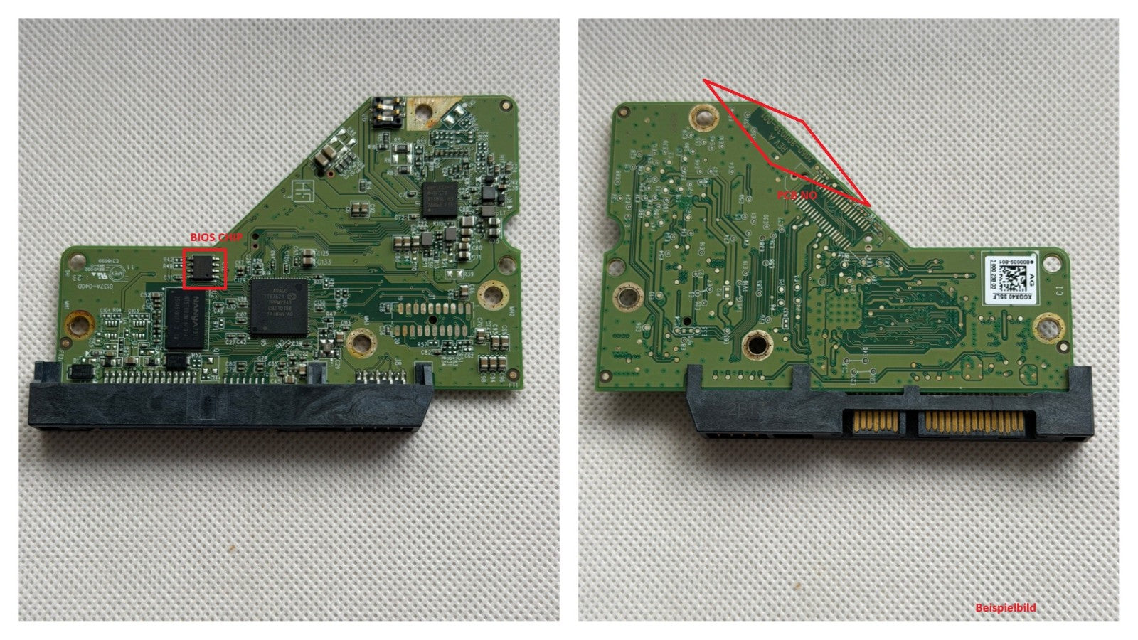 Western Digital PCB Logic Board - Circuit Board - 2060-800039-001 REV A