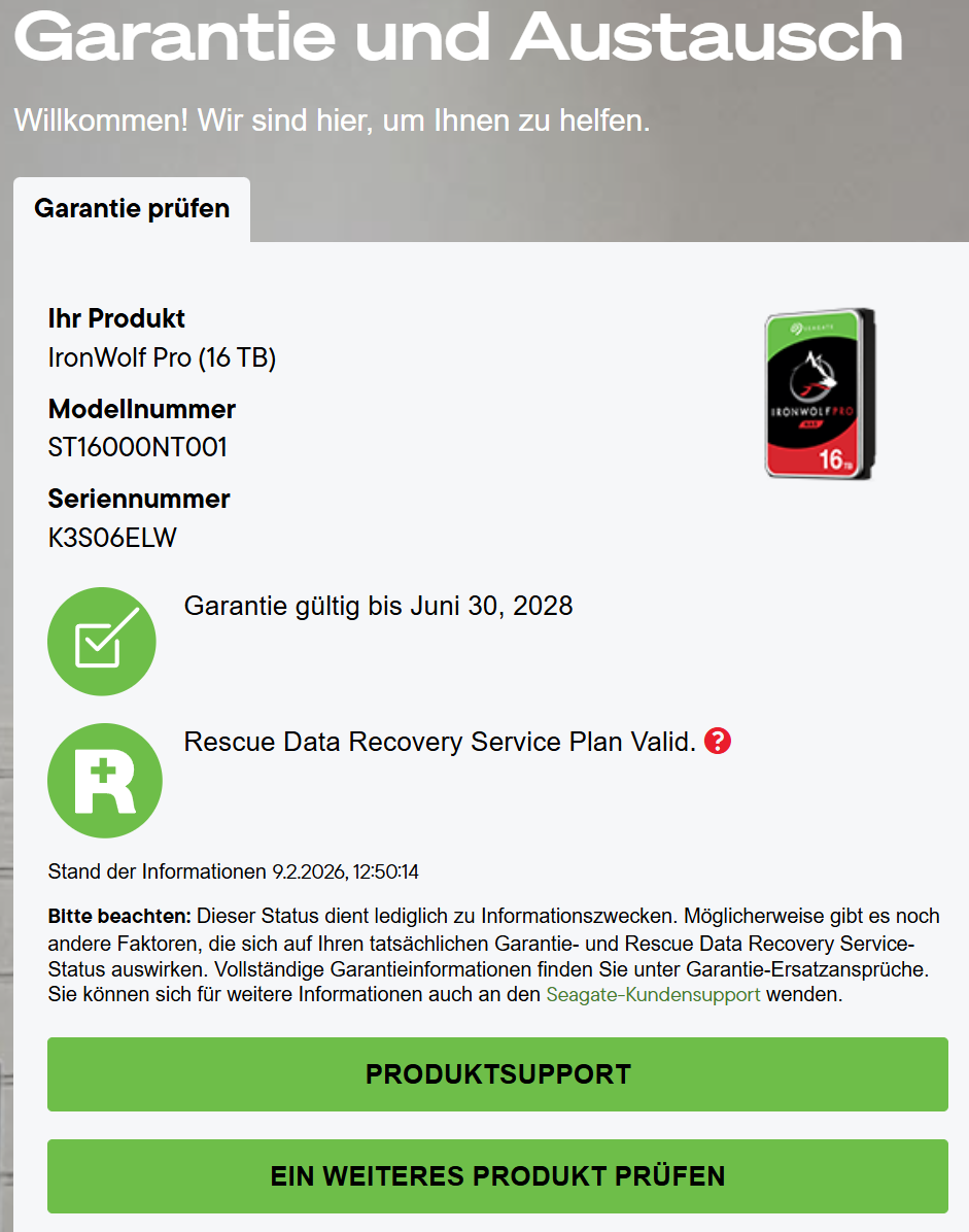 Seagate IronWolf Pro NAS HDD ST16000NT001 - 16TB 3,5 Zoll SATA3 CMR 16 TB