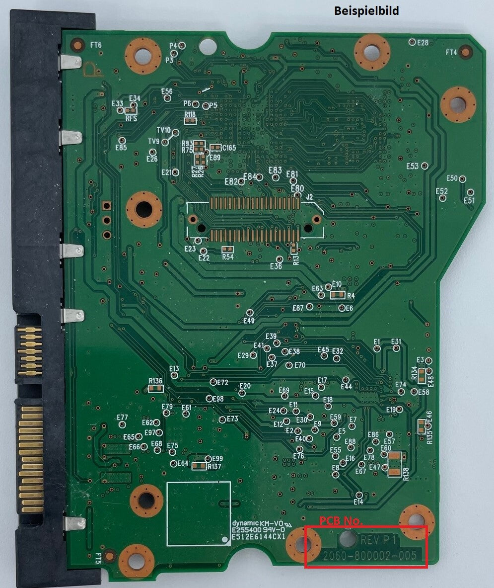 Western Digital PCB Logic Board - Circuit Board - 2060-800002-005 REV P1