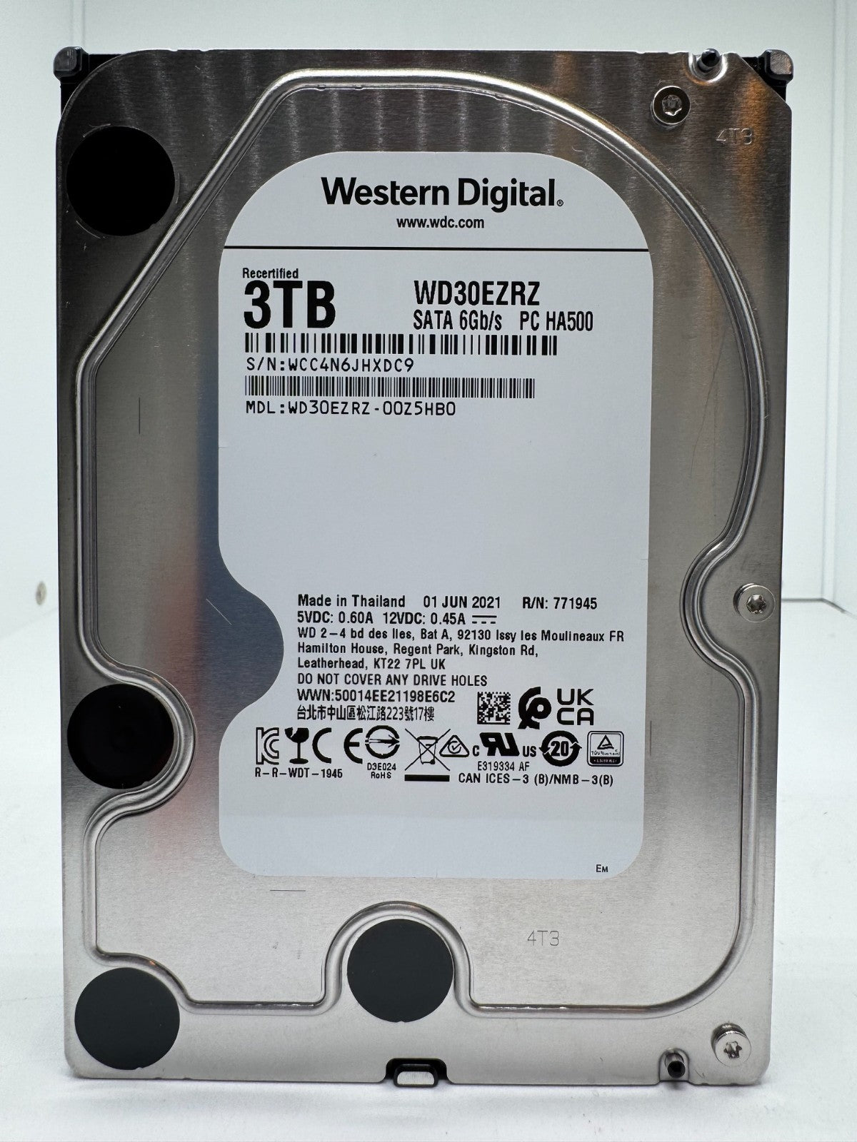 Western Digital WD30EZRZ - WD Blue 3TB Festplatte 5400RPM SATA 3 -3 TB