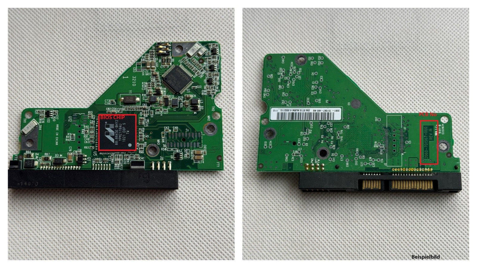 Western Digital PCB Logic Board - Circuit Board - 2060-701567-000 REV A