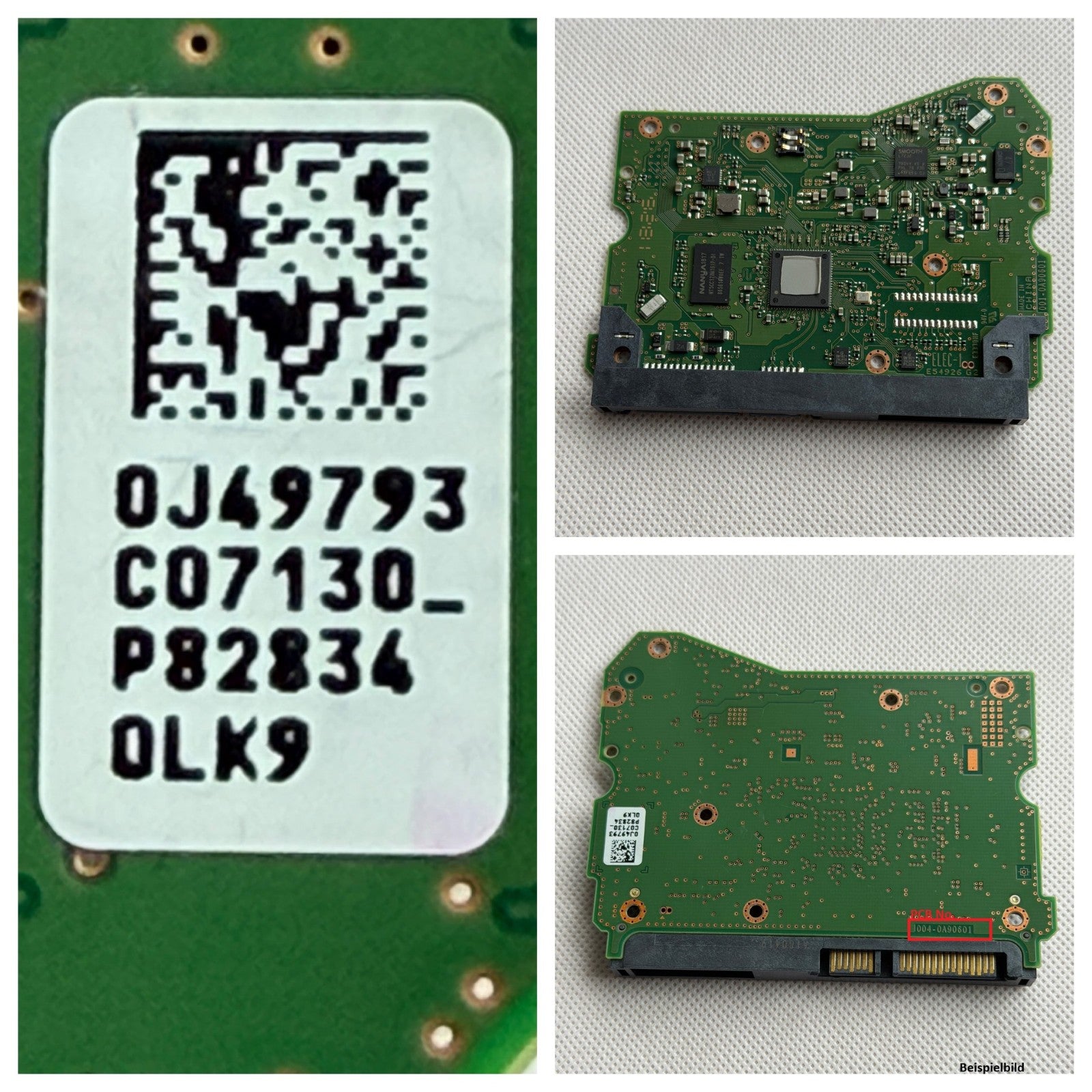 HITACHI / HGST Western Digital PCB Logic Board 004 0A90601- 0J49793-C07130_