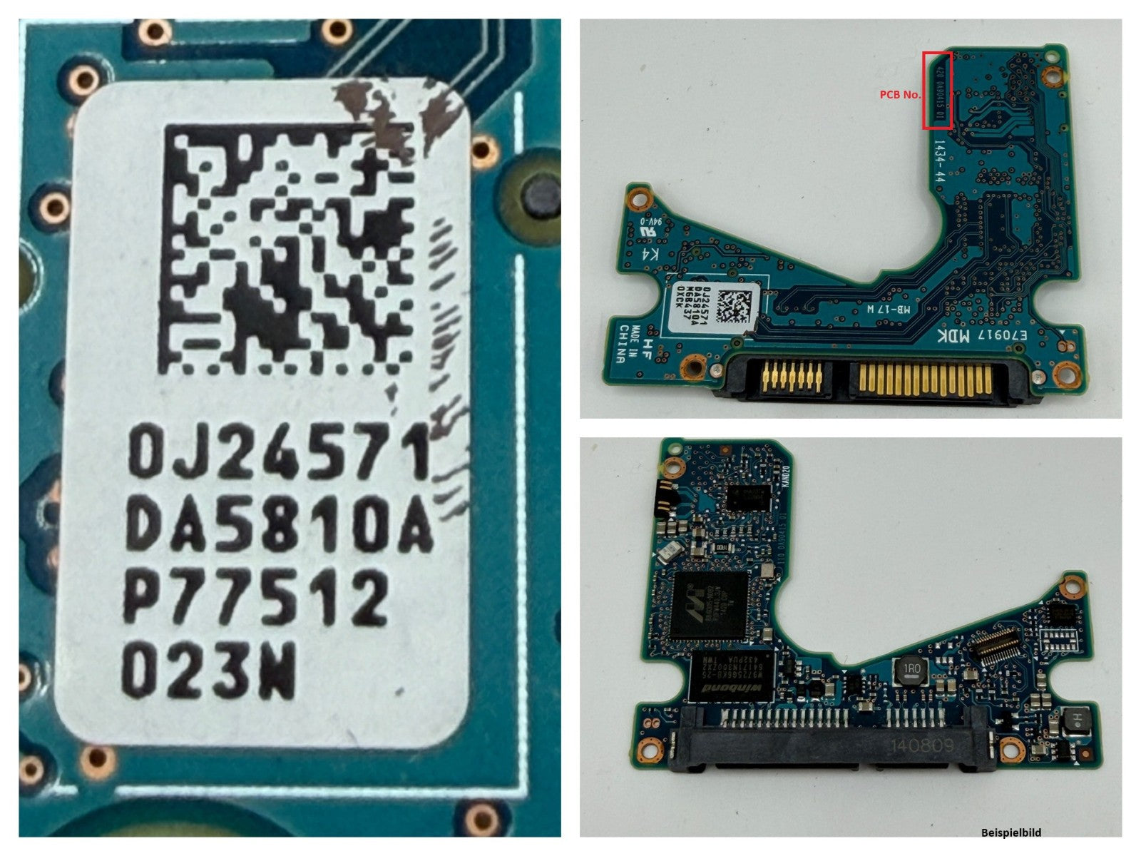 HITACHI HGST PCB Logic Board 420 0A90415 01 - Circuit Board - 0J24571 DA5810A