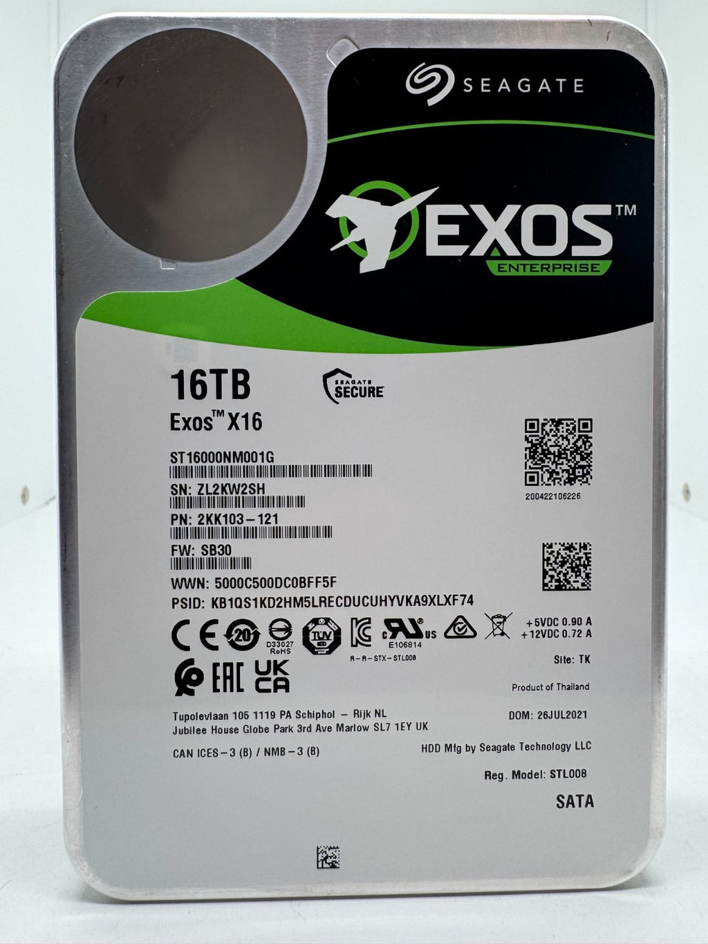 Seagate Exos X16 16TB interne Festplatte ST16000NM001G 3,5 Zoll SATA3 -2SH