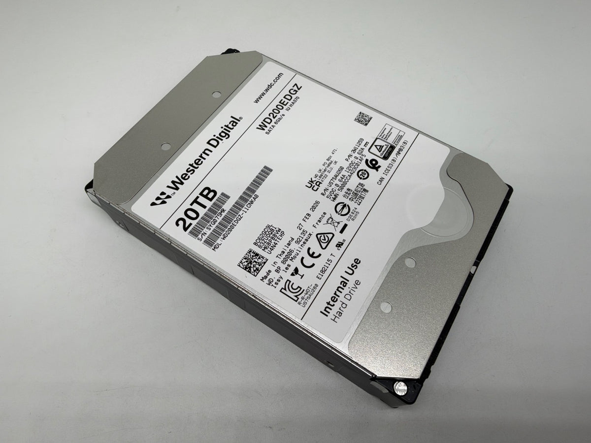 Western Digital WD200EDGZ interne Festplatte 20TB 7200upm SATA3 HDD 3,5 Zoll 5MR