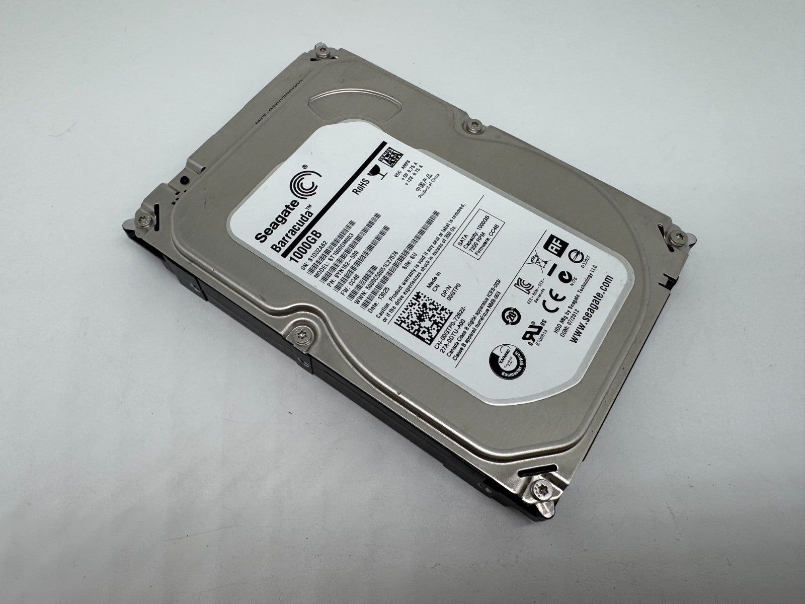 Seagate Barracuda ST1000DM003 Interne Festplatte 1TB 3,5" HDD SATA -A62