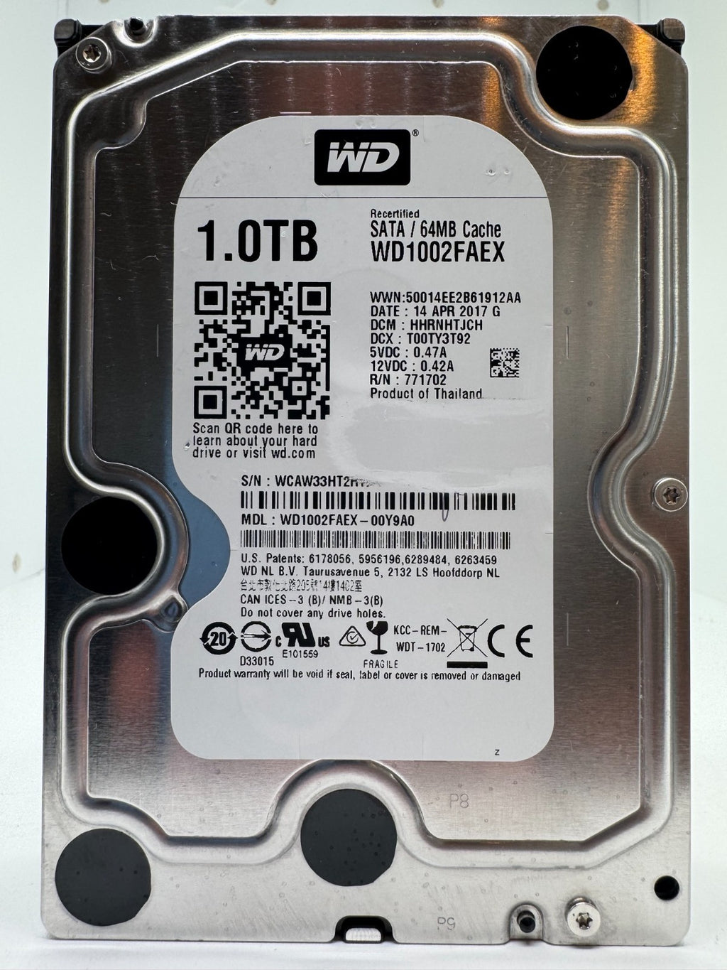 Western Digital WD1002FAEX WD Black 1TB Festplatte HDD 7200 RPM SATA - 1 TB