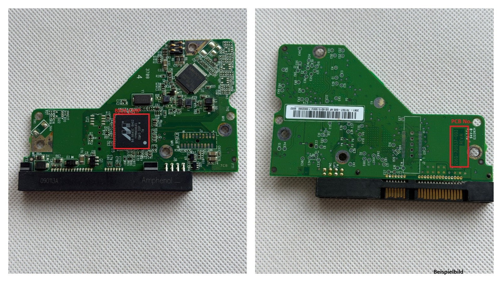 Western Digital PCB Logic Board - Circuit Board - 2060-701537-003 REV B