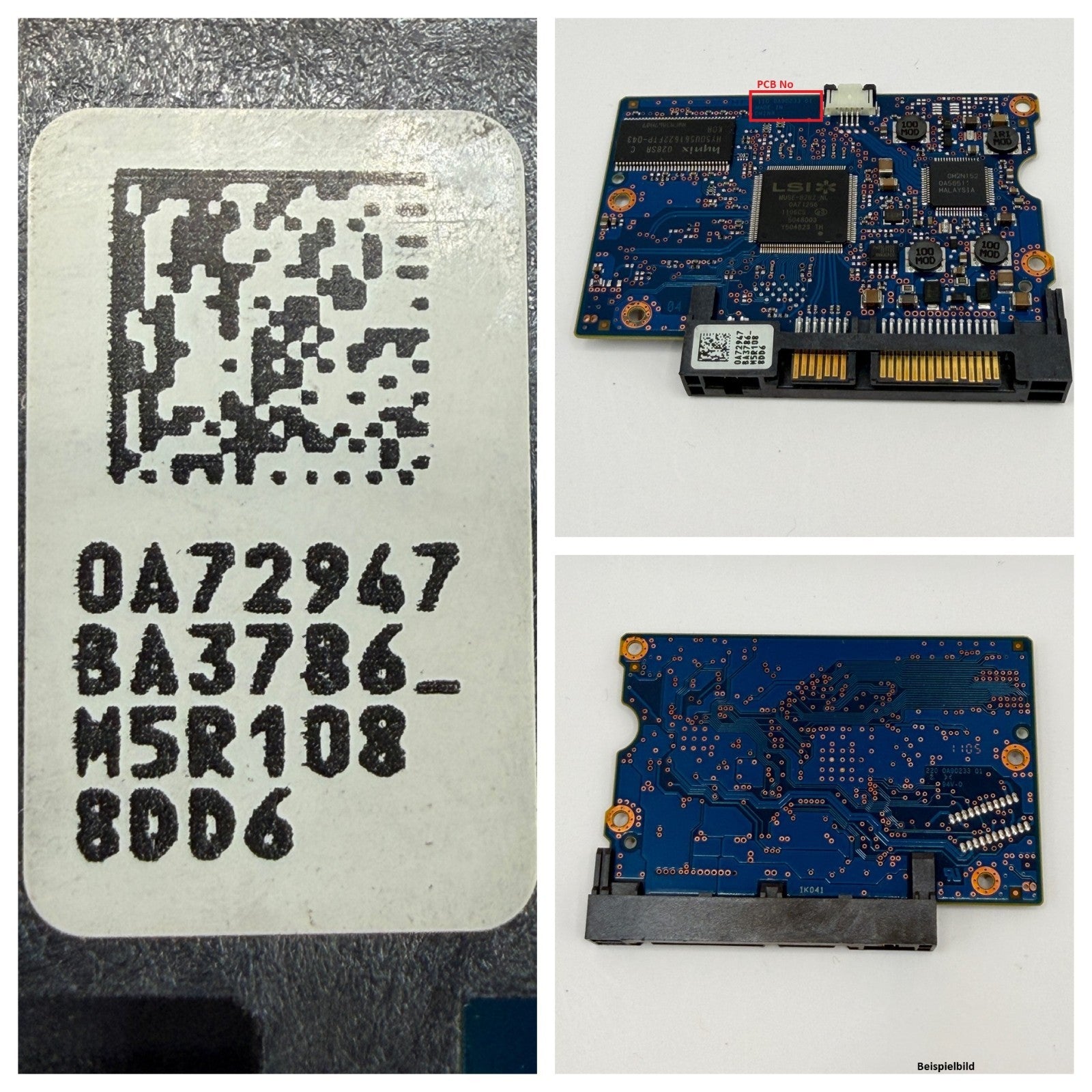 HITACHI HGST PCB Logic Board 110 0A90233 01 - Circuit Board - 0A72947 BA3786_