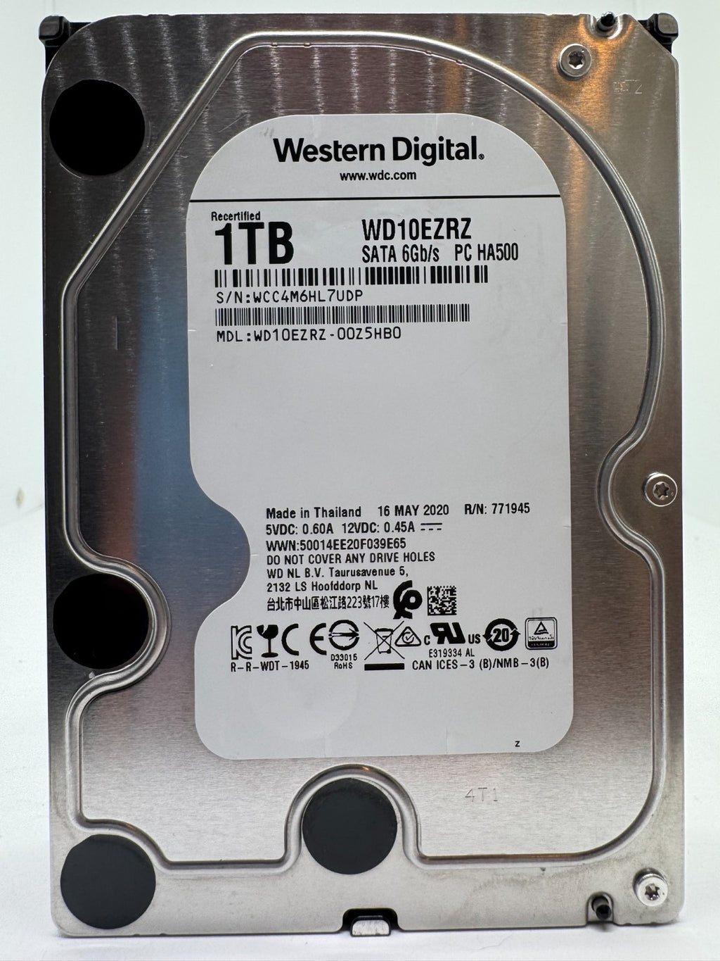 Western Digital WD10EZRZ 00Z5HB0 - WD Blue 1TB Festplatte 5400RPM SATA 3 -1 TB