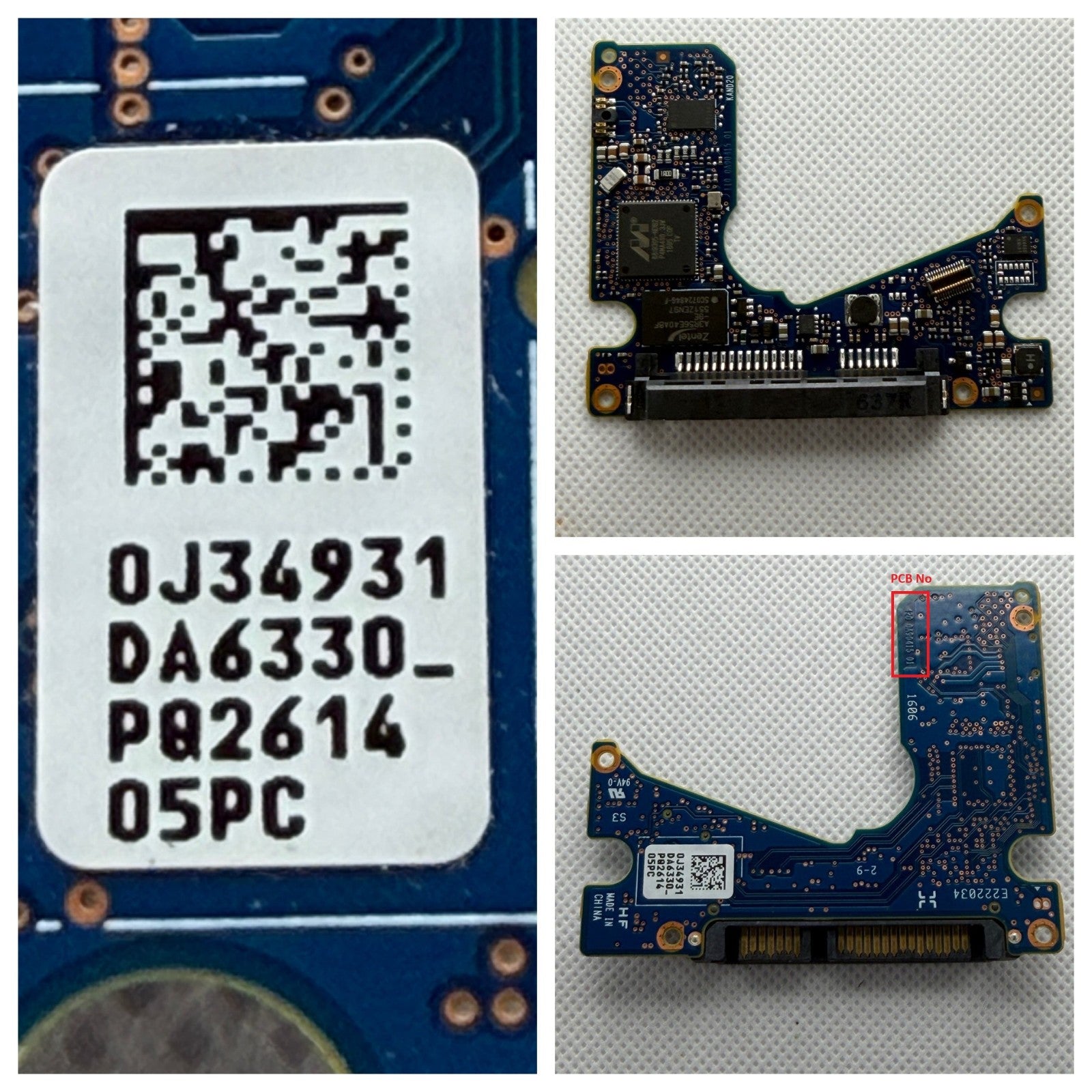 HITACHI HGST PCB Logic Board  420-0A90451 01 - Circuit Board - 0J34931 DA6330_