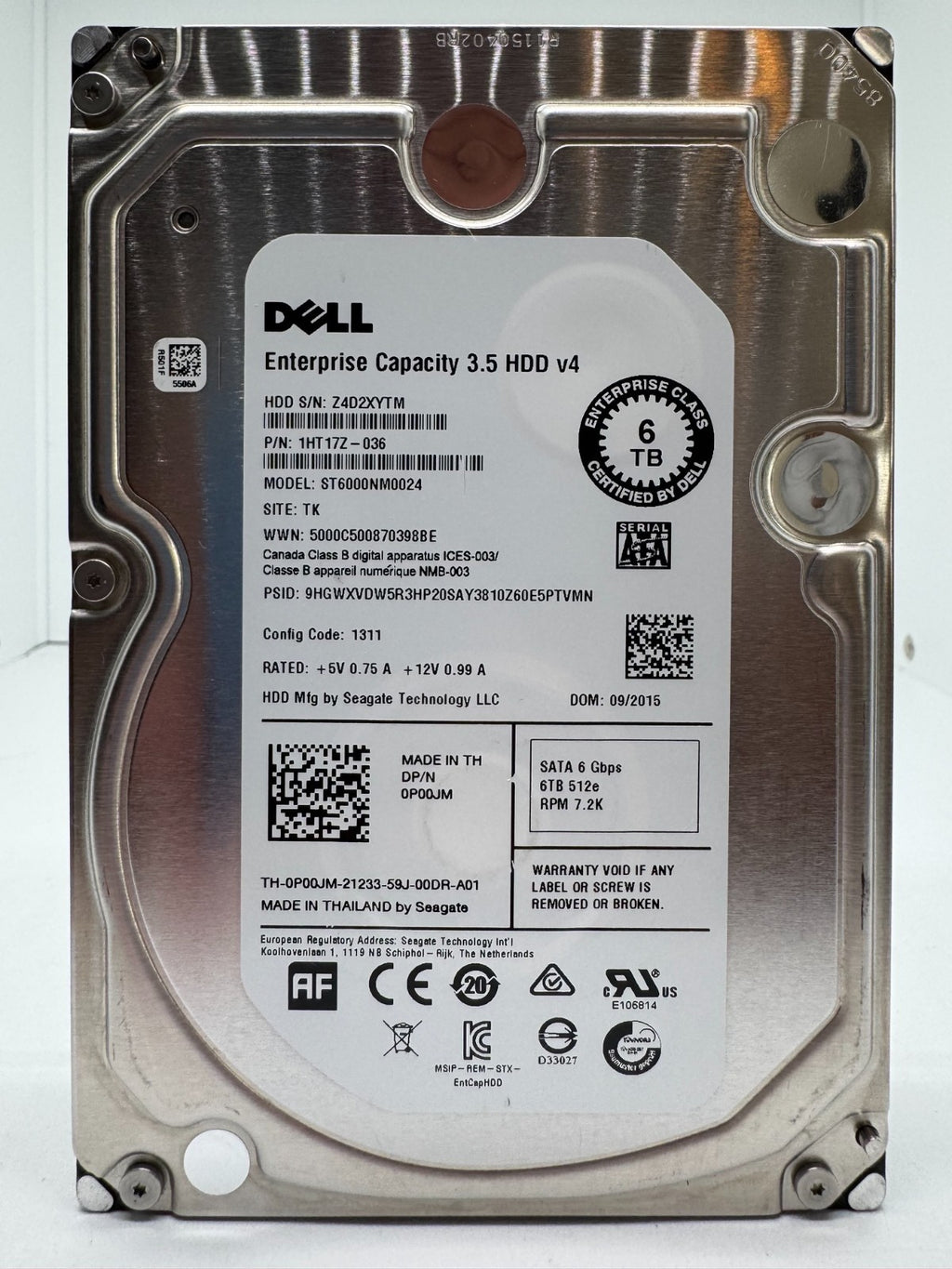 Seagate ST6000NM0024 Enterprise Capacity 3.5 HDD v4 interne 6TB Festplatte SATA3