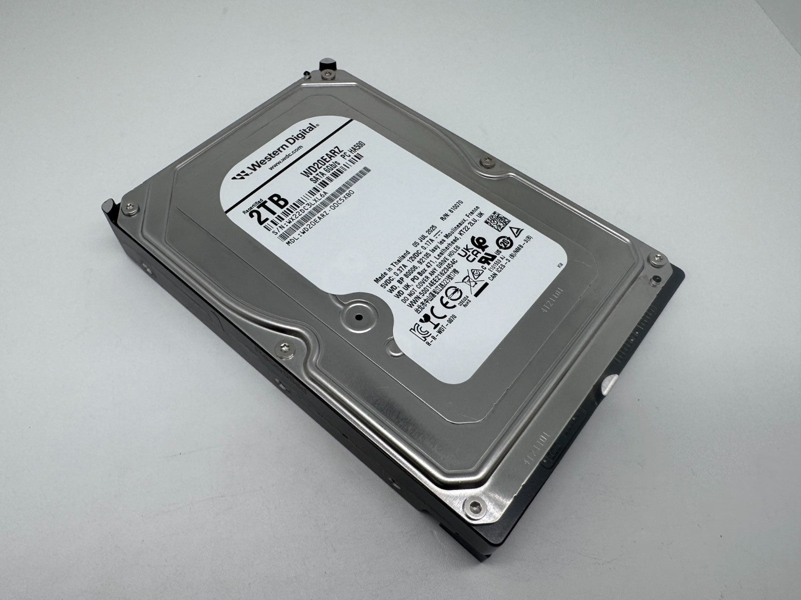 Western Digital WD Blue WD20EARZ - 2TB Festplatte 5400RPM SATA 3 -2 TB