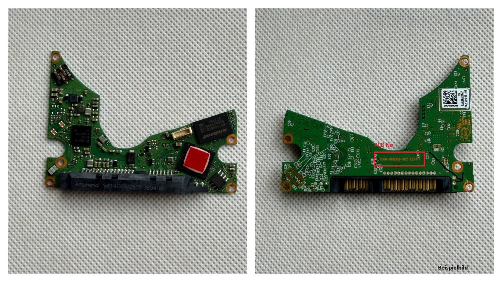 Western Digital PCB Logic Board - Circuit Board - 2060-800065-002 REV P1