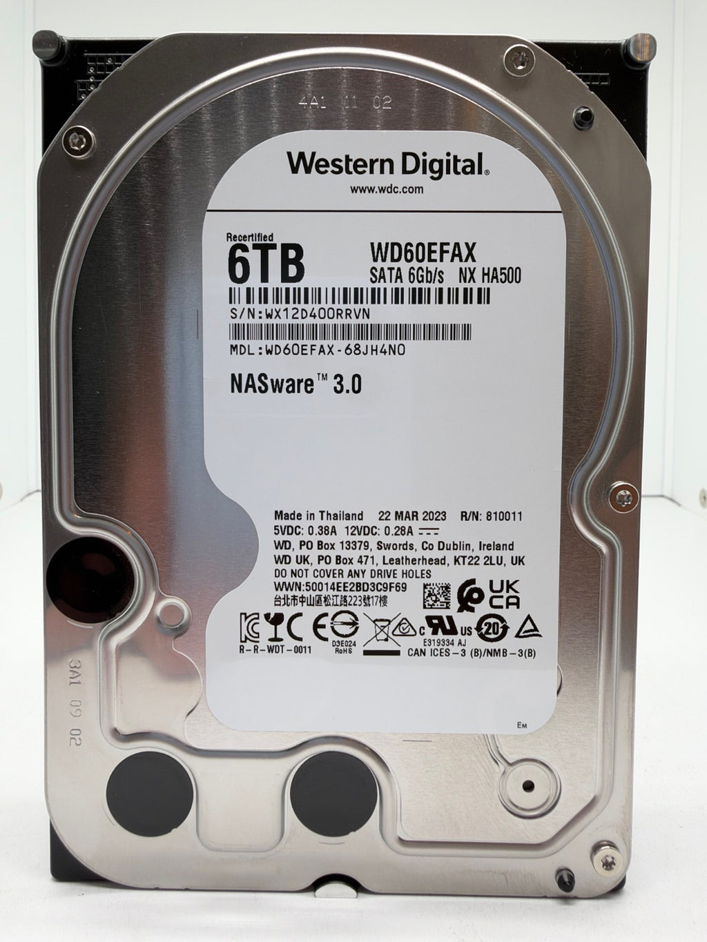 Western Digital WD RED WD60EFAX 68JH4N0 6TB interne Festplatte 5400 RPM SATA3 VN