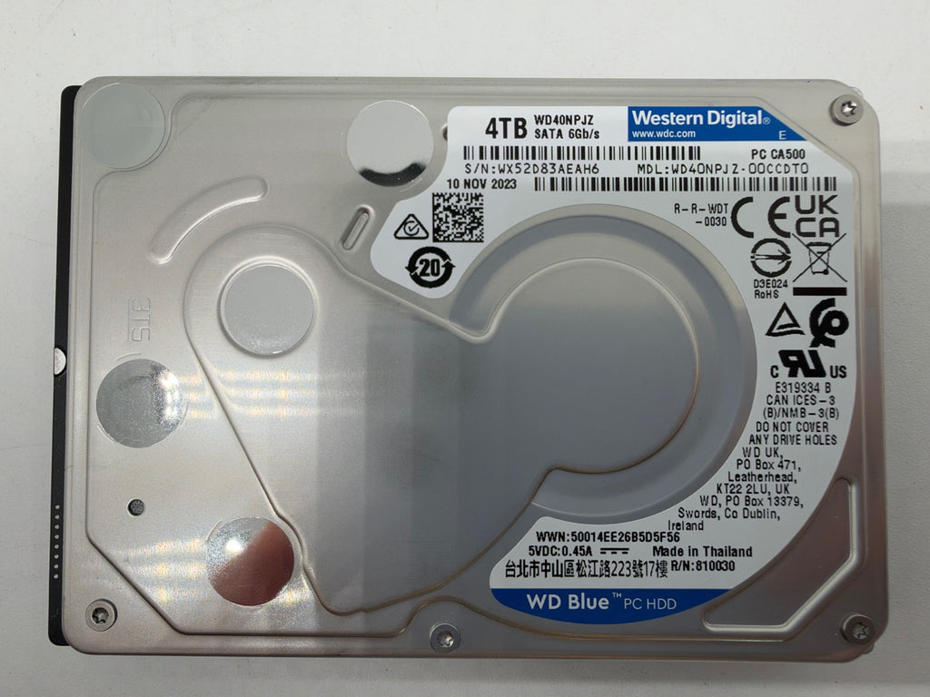 Western Digital WD40NPJZ - WD Blue 4TB 2,5 Zoll Festplatte 4800RPM SATA3 15mm H6