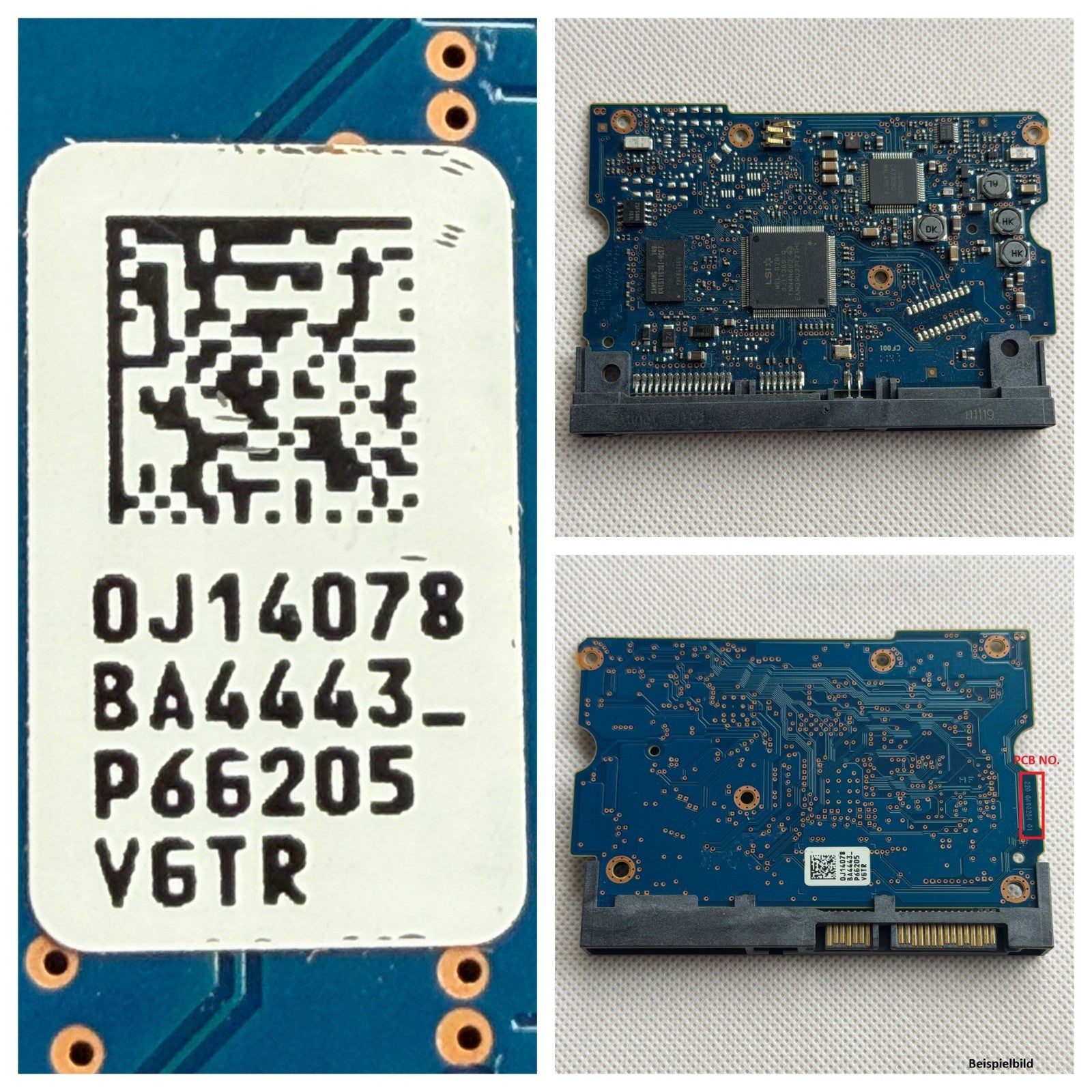 HITACHI HGST PCB Logic Board 220 0A90284 01 - Circuit Board - 0J14078 BA4443_