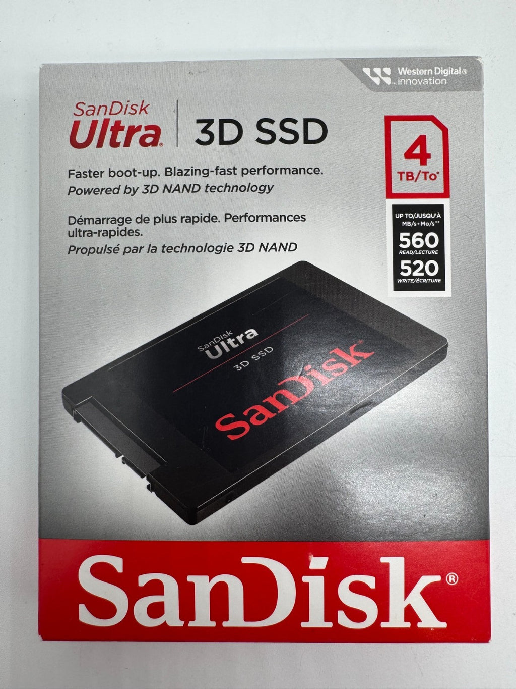 SanDisk Ultra 3D 4TB SSD interne Festplatte (SDSSDH3-4T00) 4 TB - 100%