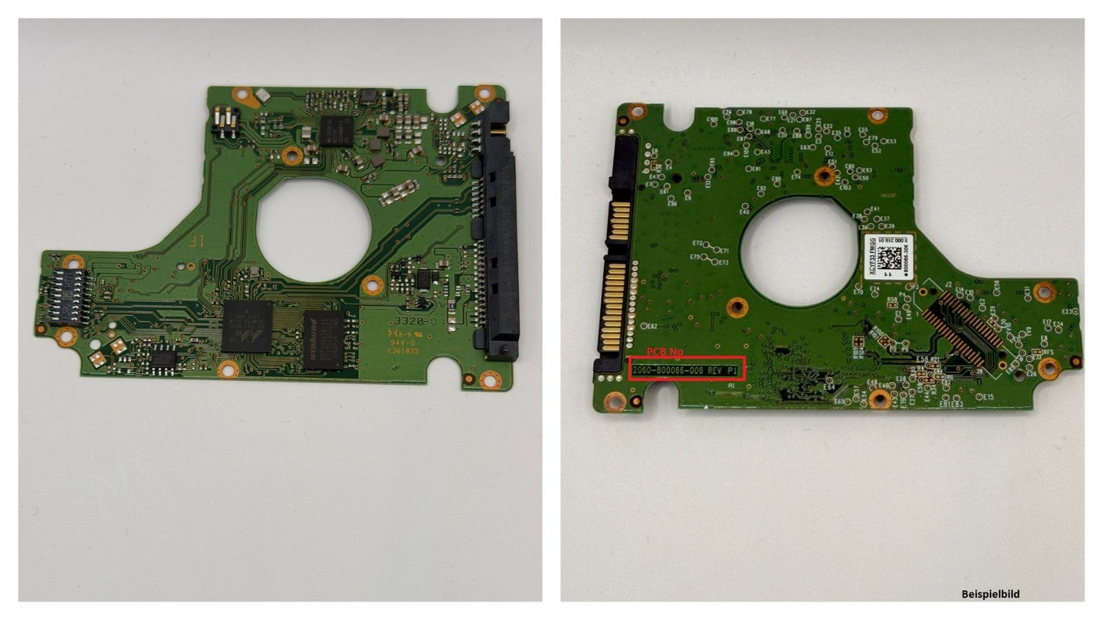 Western Digital PCB Logic Board - Circuit Board - 2060-800066-006 REV P1