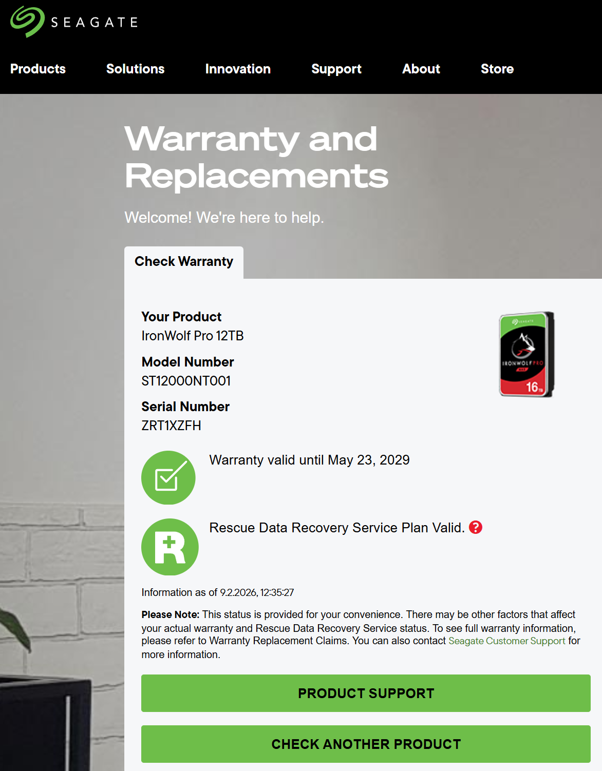 Seagate IronWolf Pro 12TB interne Festplatte ST12000NT001 SATA3 256MB Cache