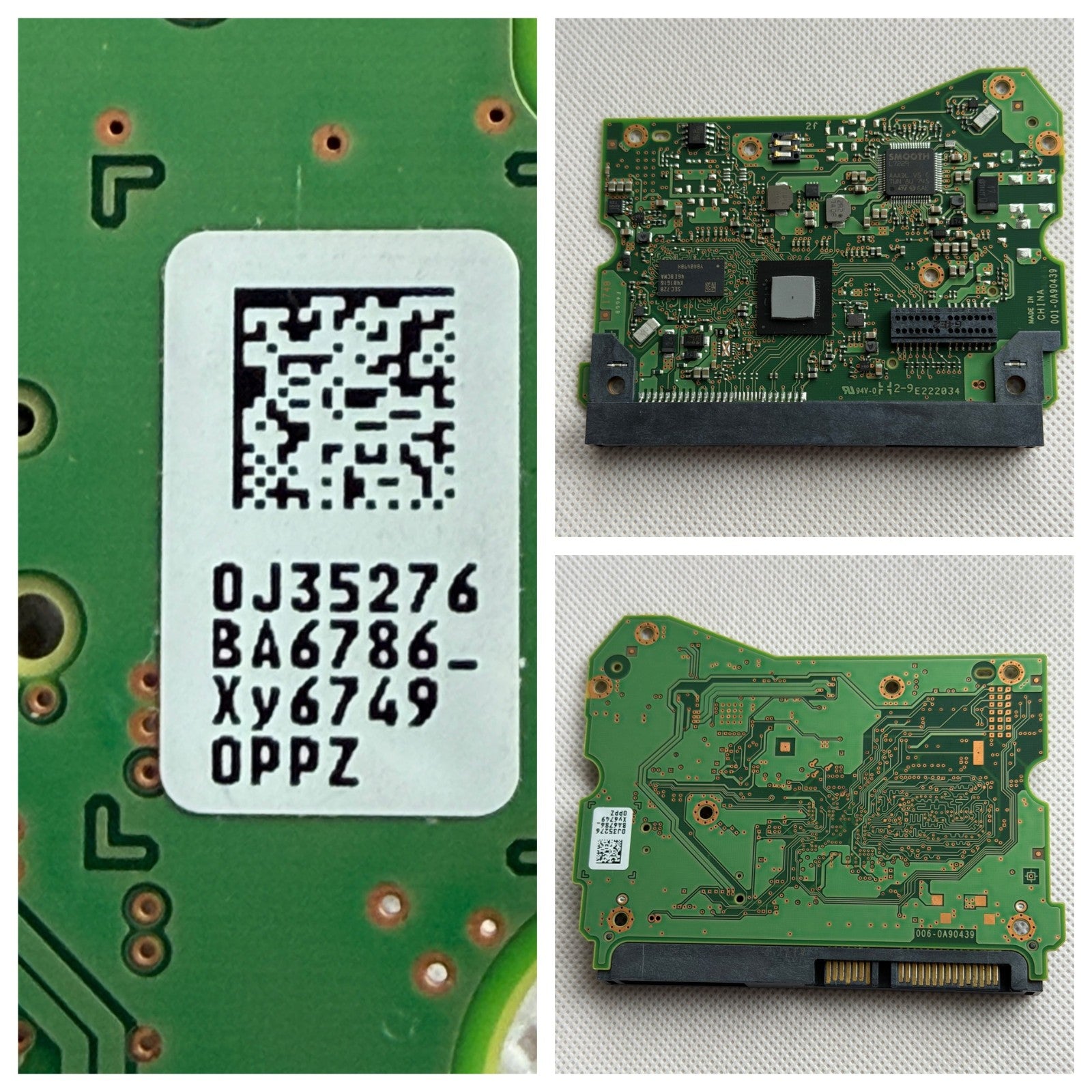 HGST Western Digital PCB Logic Board 006-0A90439- 0J35276-BA6786_
