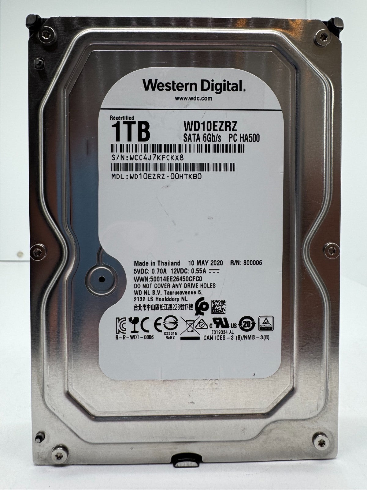 Western Digital WD10EZRZ 00HTKB0 - WD Blue 1TB Festplatte 5400RPM SATA 3 -1 TB