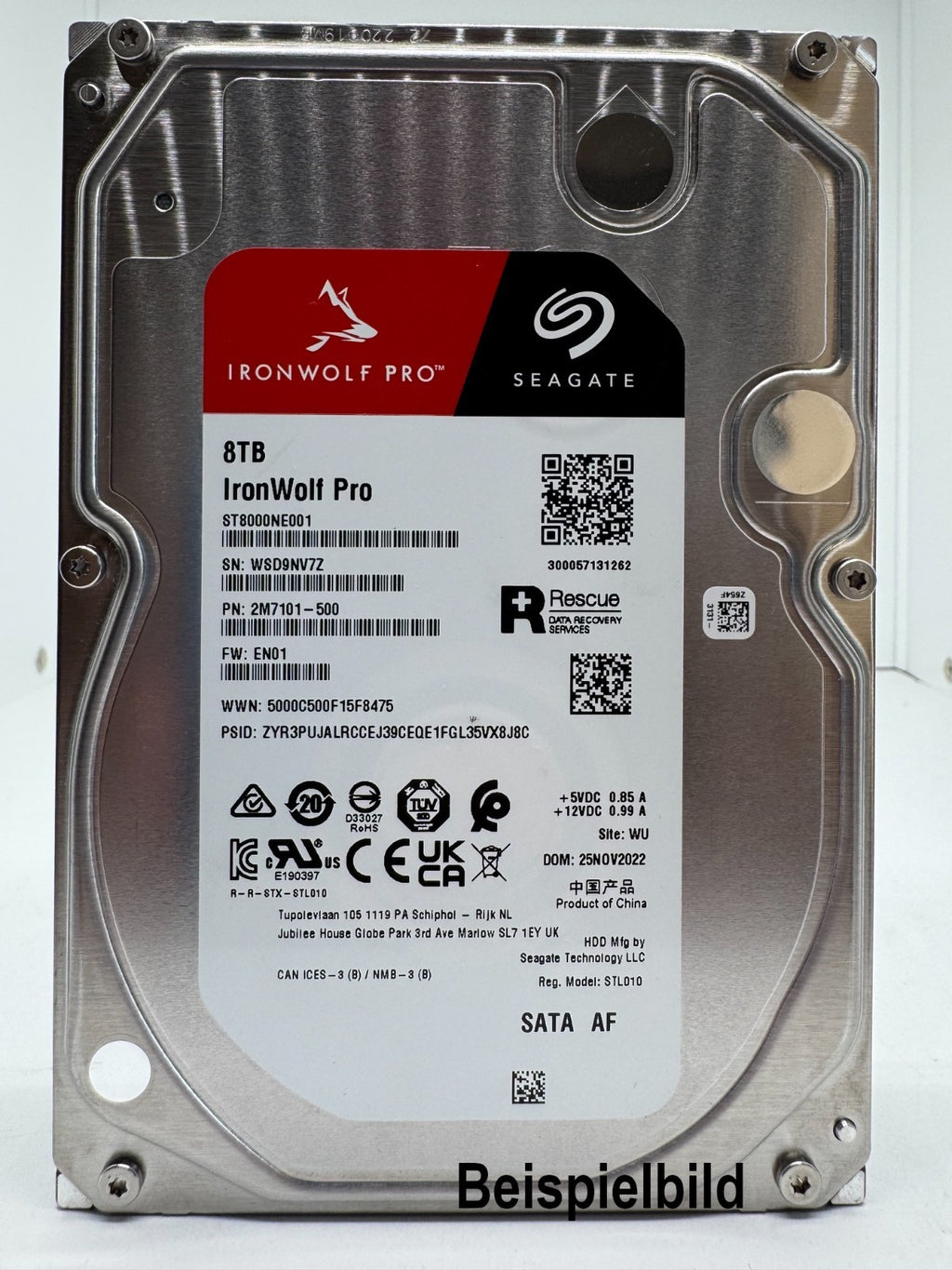 Seagate IronWolf Pro ST8000NE001 NAS HDD - 8TB 3,5 Zoll CMR SATA3 - 8 TB