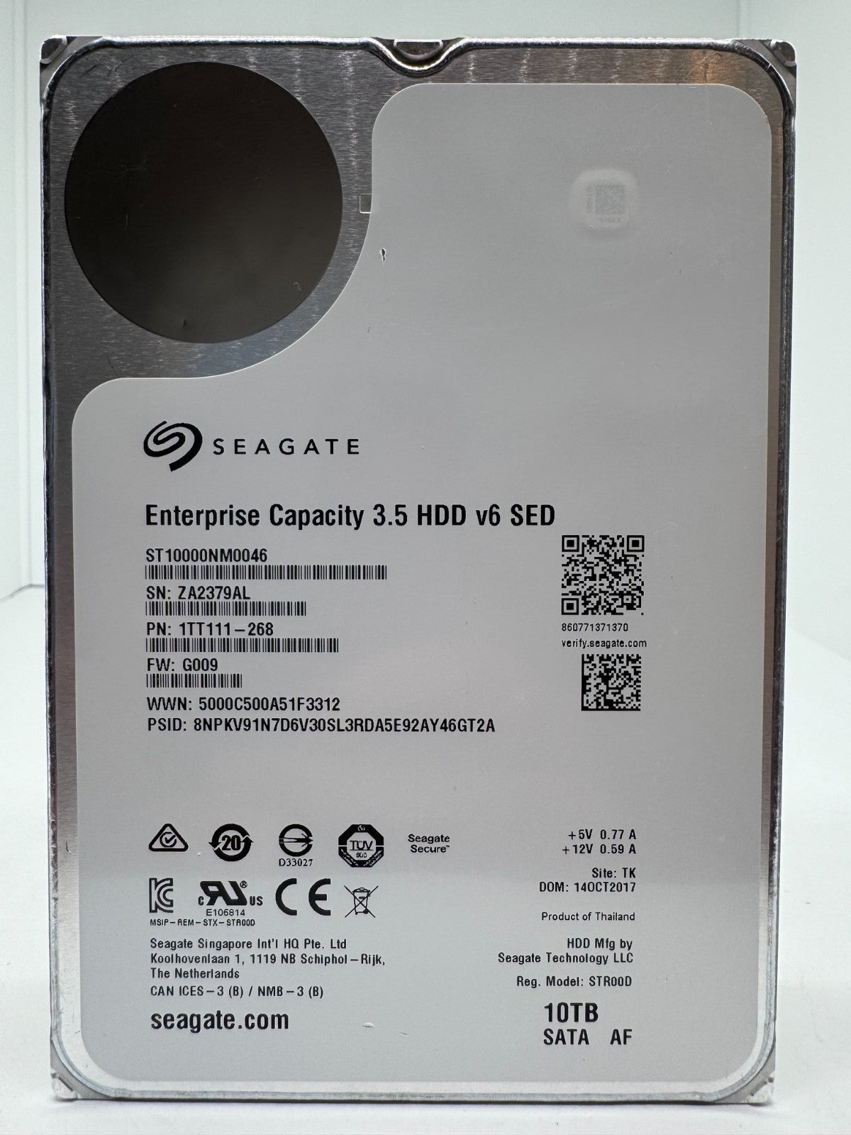 Seagate Enterprise Capacity (Exos X10) 10TB interne Festplatte ST10000NM0046 -AL
