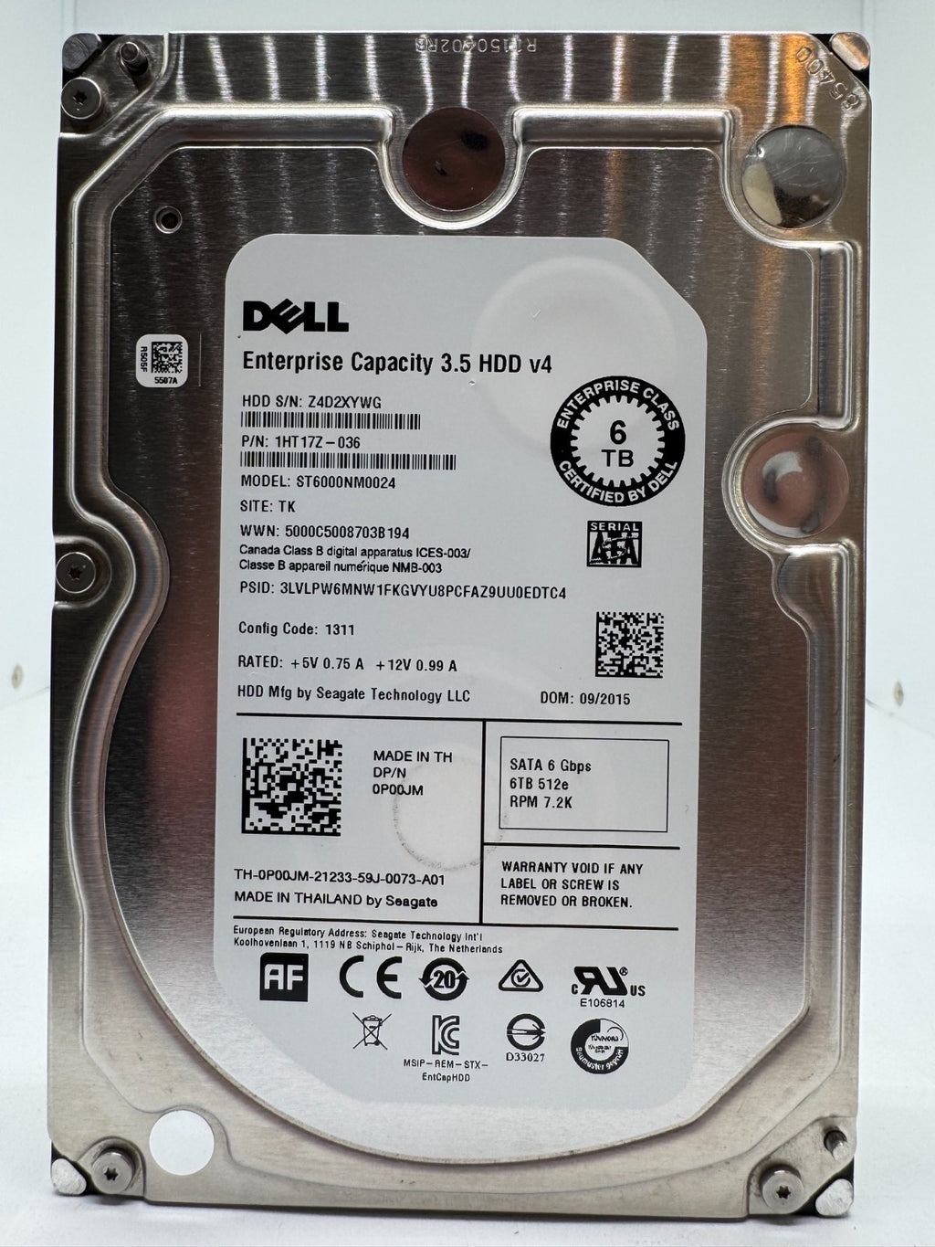 Seagate ST6000NM0024 Enterprise Capacity 3.5 HDD v4 interne 6TB Festplatte SATA3
