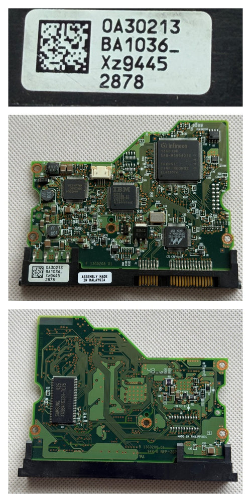 HITACHI HGST PCB Logic Board  B136020801 - Circuit Board - 0A30213 BA1036_