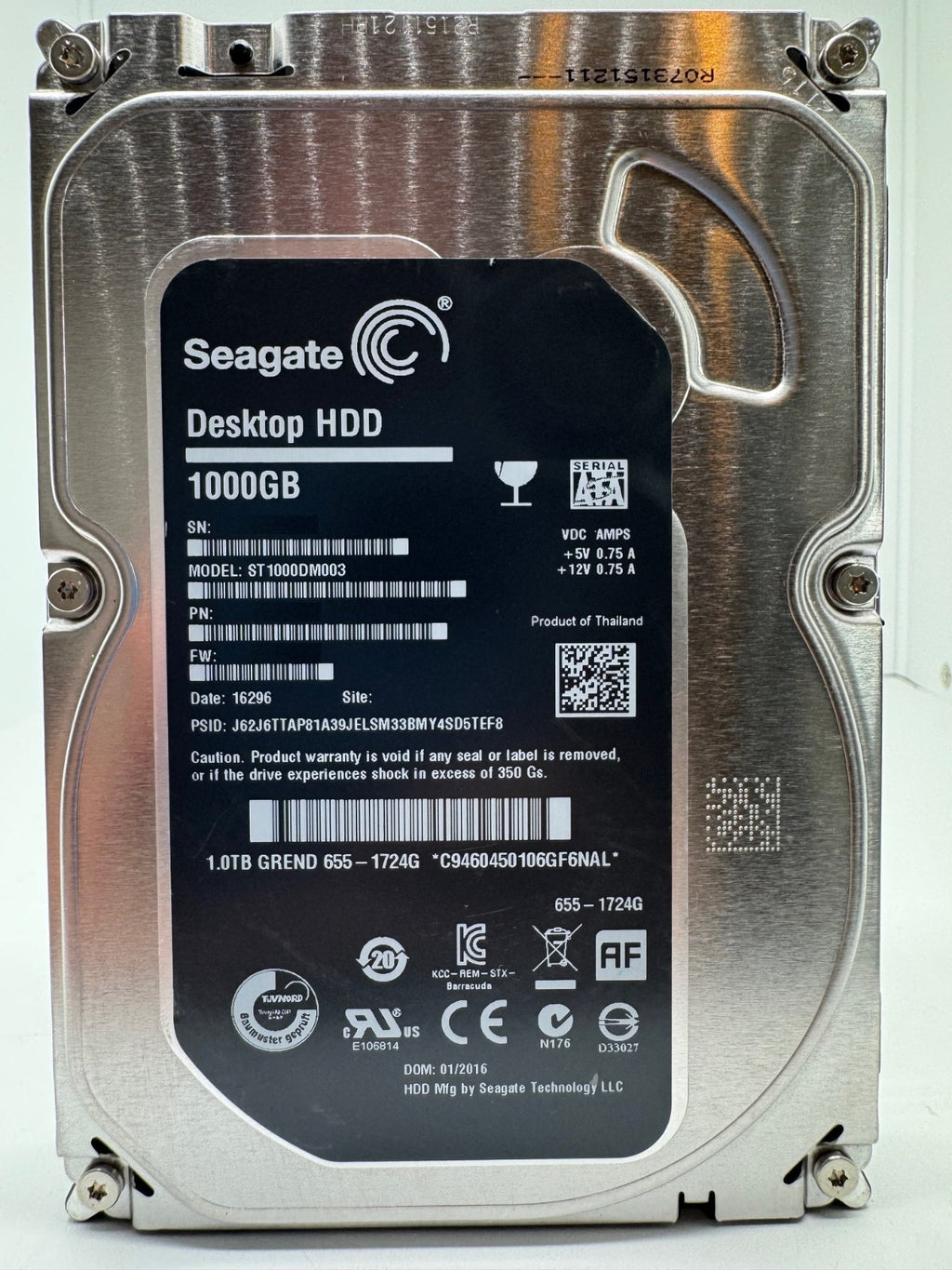 Seagate Apple Desktop HDD ST1000DM003 Interne Festplatte 1TB 3,5" SATA HDD