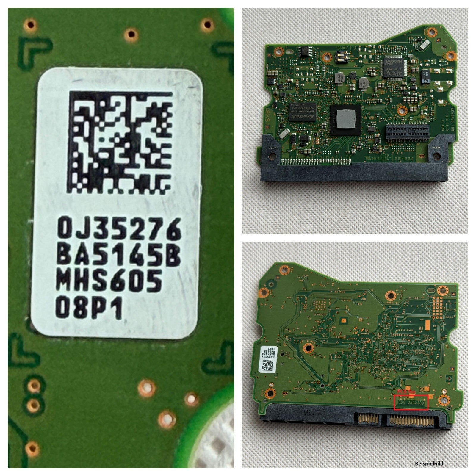 HGST Western Digital PCB Logic Board 006-0A90439- 0J35276-BA5145B