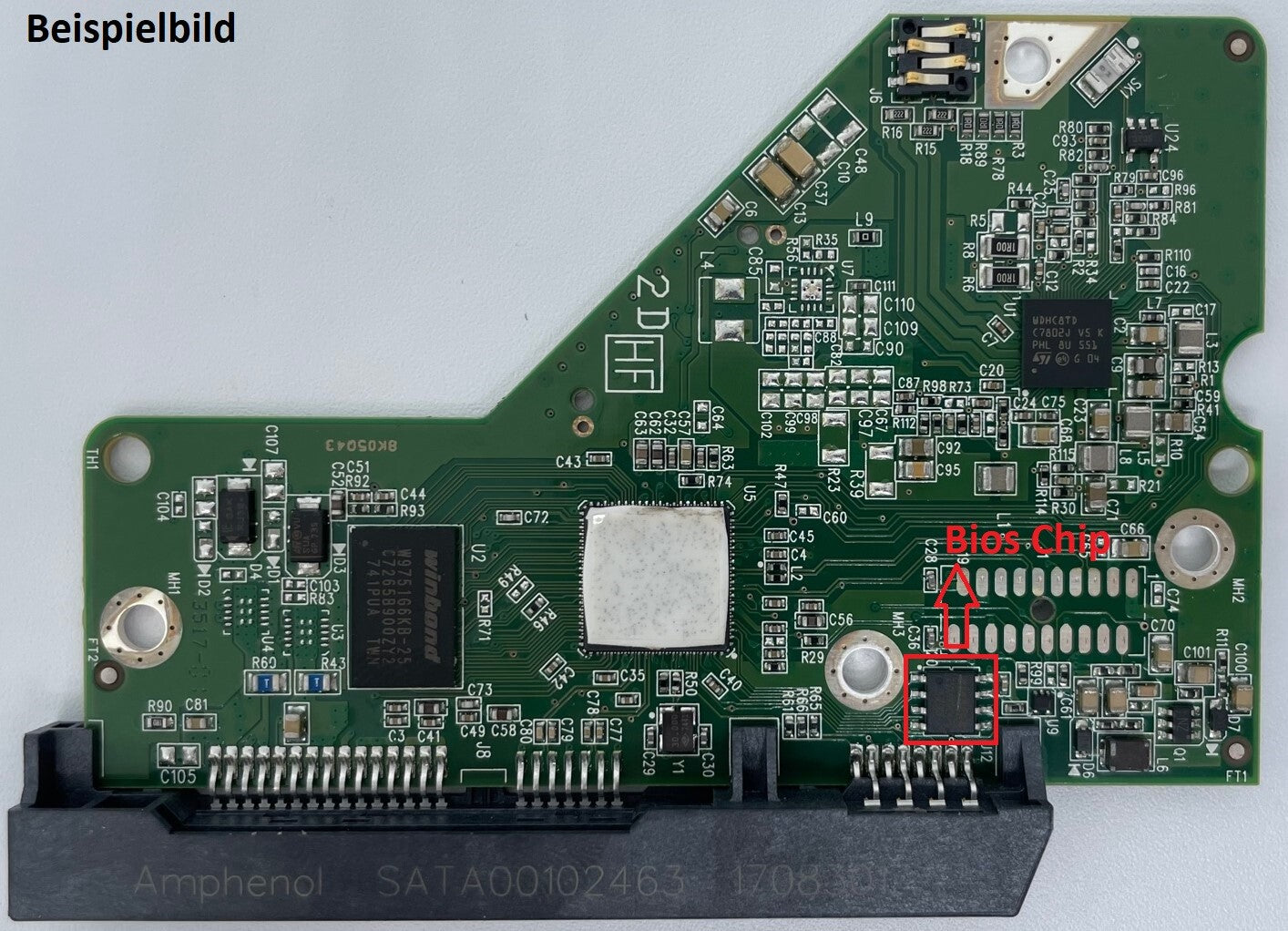Western Digital PCB Logic Board - Circuit Board - 2060-771945-002 REV A
