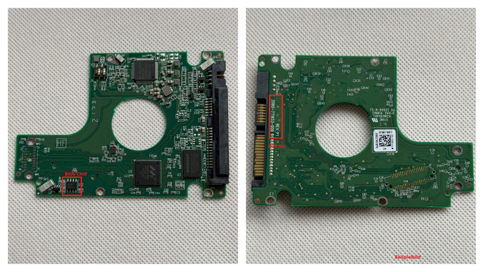 Western Digital PCB Logic Board - Circuit Board - 2060-771933-000 REV P1