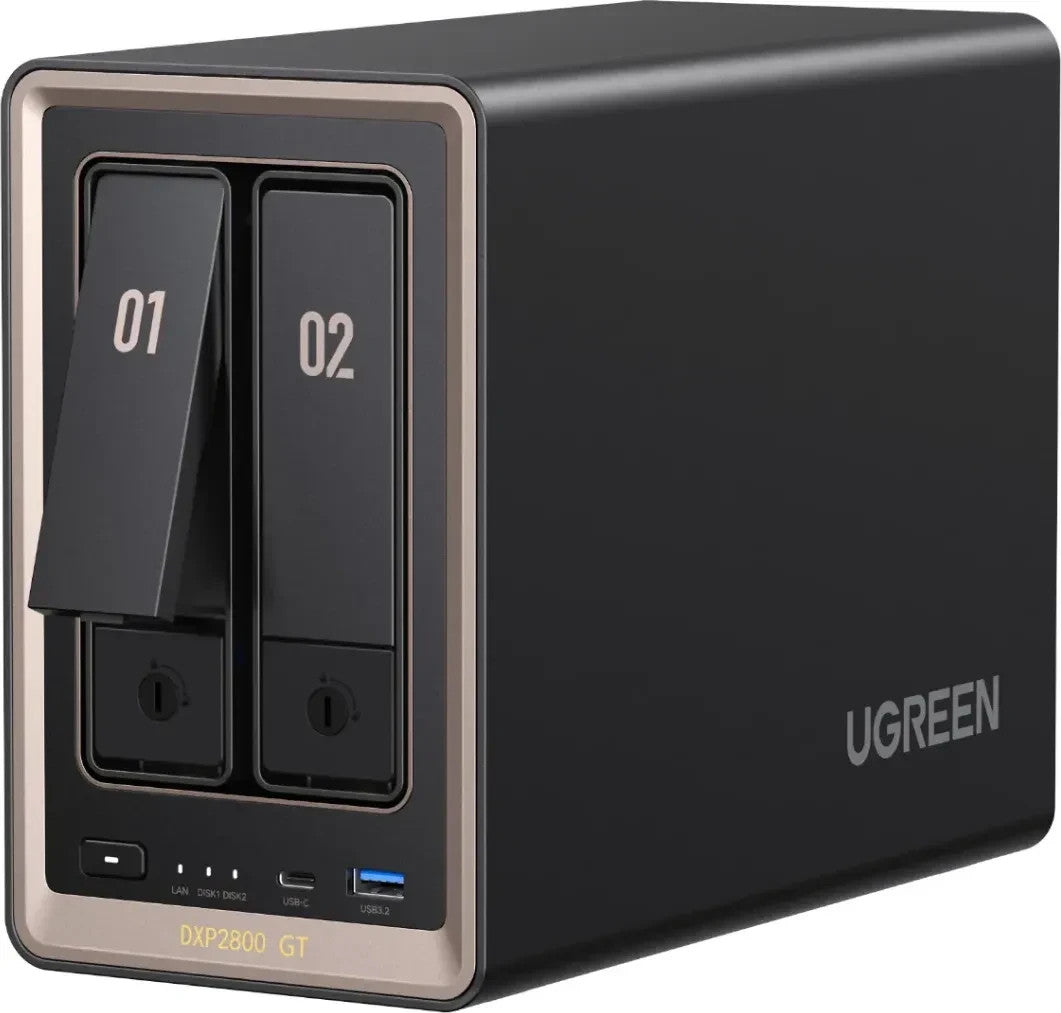 Ugreen NASync DXP2800 GT inkl. 36TB (2x 18TB Bestpreis Festplatte) Desktop NAS