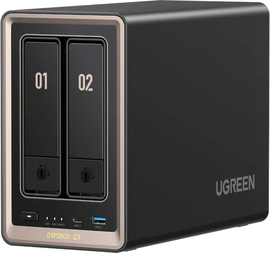 Ugreen NASync DXP2800 GT inkl. 32TB (2x 16TB Bestpreis Festplatte) Desktop NAS