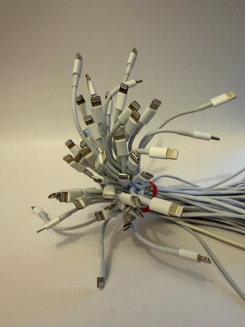50 Stück Ladekabel Kabel für Apple iPhone 5, 6, 7, 8, X, 11, 12, 13, 14 USB-A