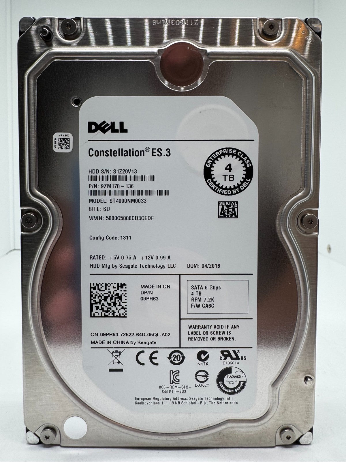Dell Seagate Constellation ES.3 4TB Interne Festplatte ST4000NM0033 3,5" SATA3