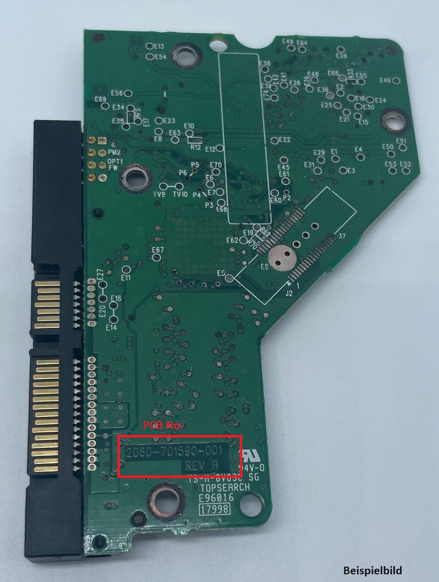 Western Digital PCB Logic Board - Circuit Board - 2060-701590-001 REV A